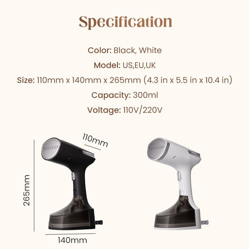 Haven Handheld Garment Steamer | Quick Preheat, Dual Ironing Modes - Hartwella
