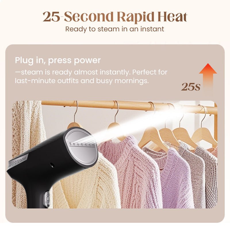 Haven Handheld Garment Steamer | Quick Preheat, Dual Ironing Modes - Hartwella