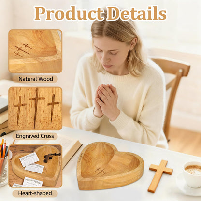 Haven Heart Bowl | Handcrafted Wooden Prayer Vessel - Hartwella
