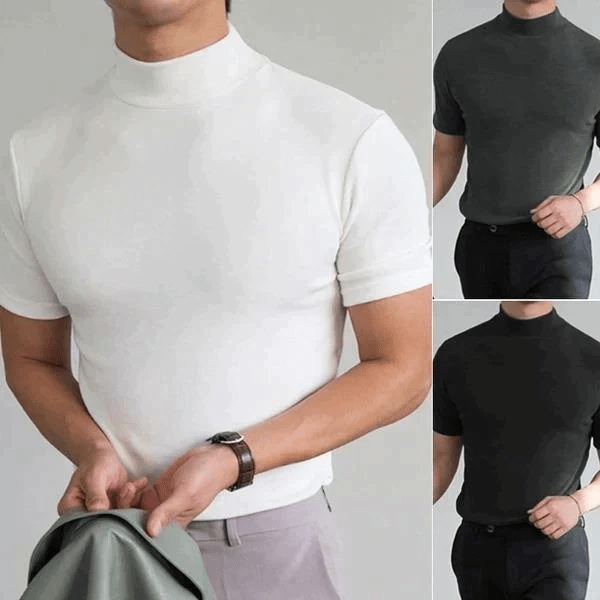 Haven High Neck T-shirt | Slim Fit, Breathable Fabric - Hartwella