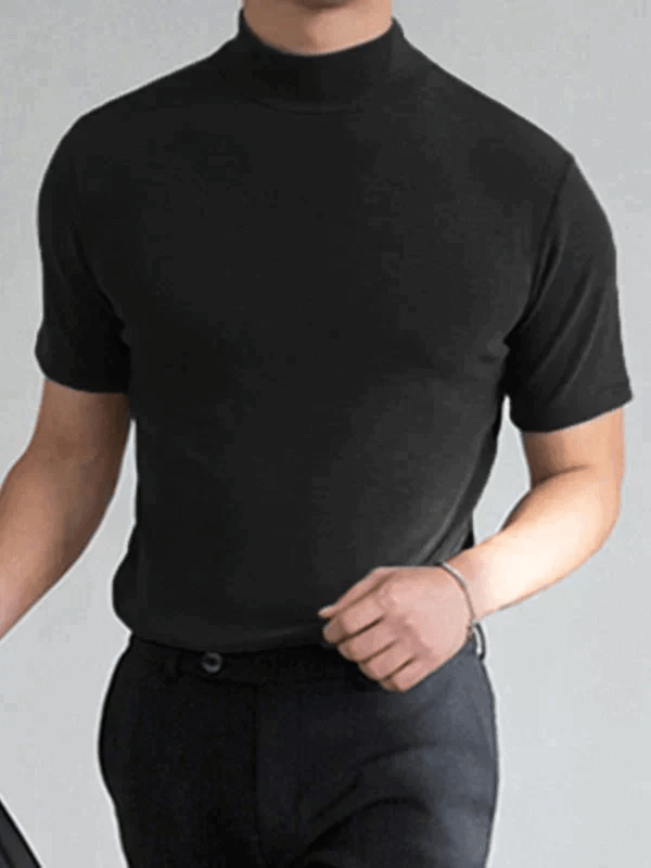 Haven High Neck T-shirt | Slim Fit, Breathable Fabric - Hartwella