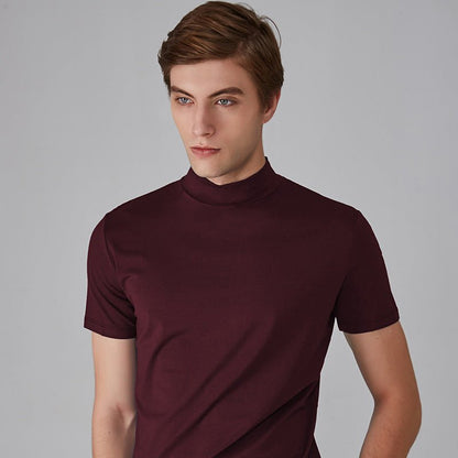 Haven High Neck T-shirt | Slim Fit, Breathable Fabric - Hartwella