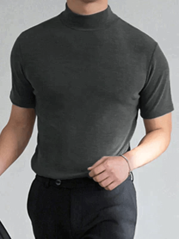 Haven High Neck T-shirt | Slim Fit, Breathable Fabric - Hartwella
