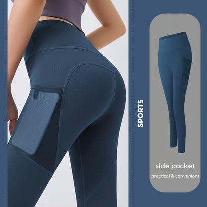 Haven High Waisted Leggings | Tummy Control, Side Pockets - Hartwella