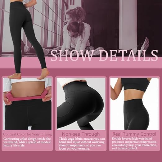 Haven High Waisted Leggings | Tummy Control, Side Pockets - Hartwella