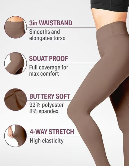 Haven High Waisted Leggings | Tummy Control, Side Pockets - Hartwella