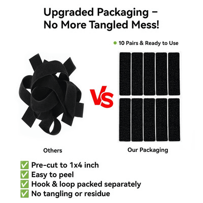 Haven Hook and Loop Tape | Heavy-Duty, Industrial Strength, Reusable - Hartwella