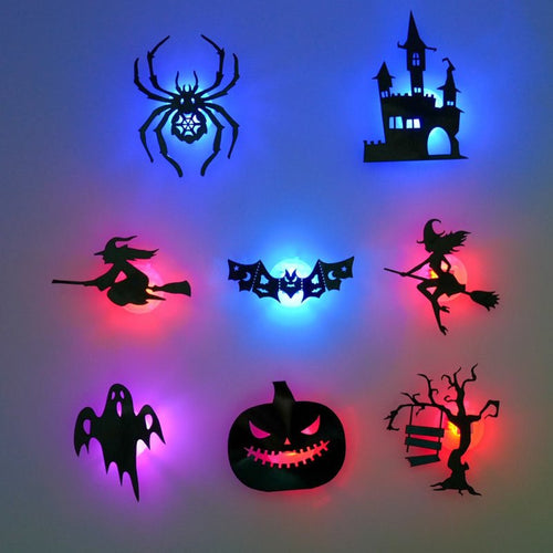 Havoc Glow Wall Decals | Halloween Themed, Glow-in-the-Dark, Peel-and-Stick - Hartwella