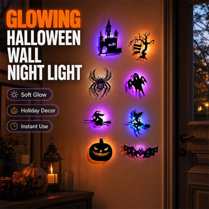 Havoc Glow Wall Decals | Halloween Themed, Glow-in-the-Dark, Peel-and-Stick - Hartwella