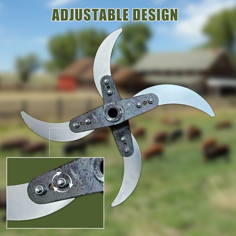 Havoc Grass Shredder Blades | Sharp, Adjustable Design - Hartwella