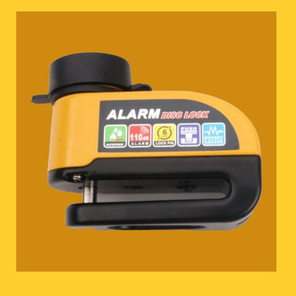 Hawk Disk Lock Motorcycle | 110dB Alarm, Waterproof, Durable Alloy - Hartwella