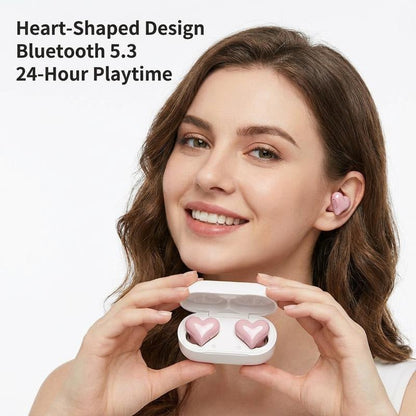 Hera Heart-Shaped Earbuds | Stylish Design, Immersive Audio - Hartwella
