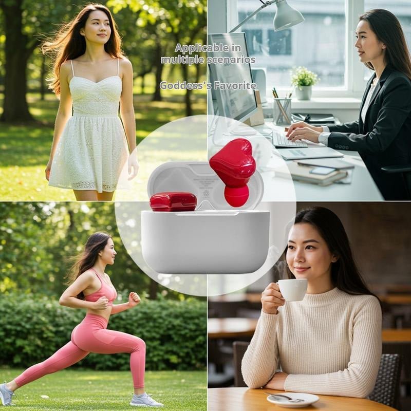 Hera Heart-Shaped Earbuds | Stylish Design, Immersive Audio - Hartwella