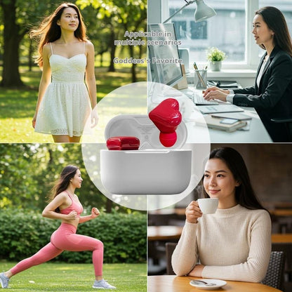 Hera Heart-Shaped Earbuds | Stylish Design, Immersive Audio - Hartwella