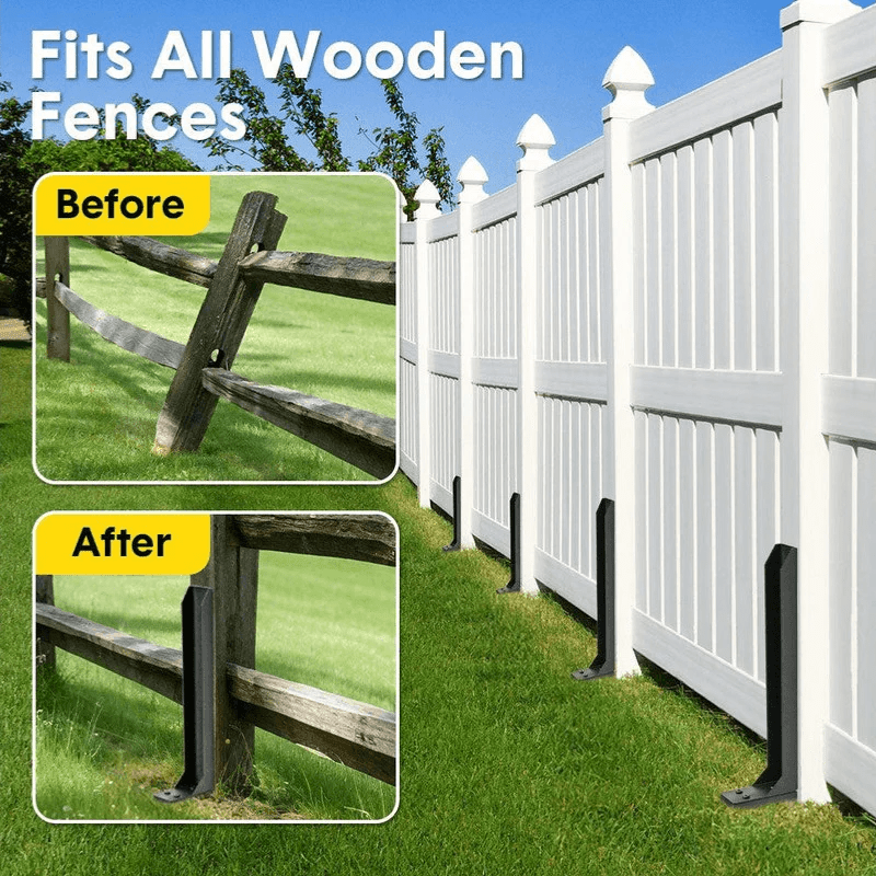 Hercules Fence Post Repair Kit | Heavy-Duty Steel, No-Dig Installation - Hartwella