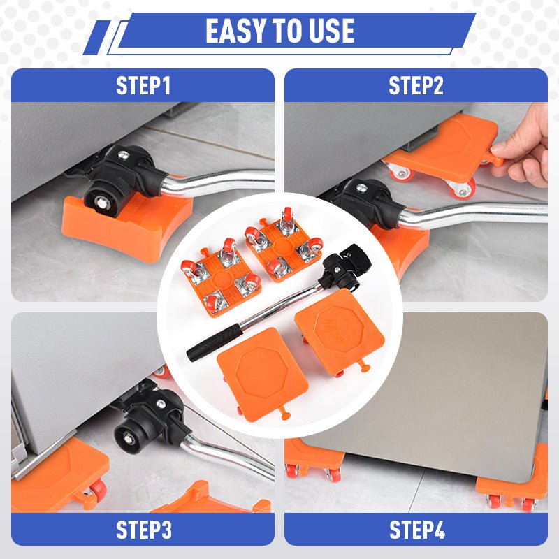 Hercules Furniture Mover | 360° Flexible Steering, Non - Slip Design - Hartwella