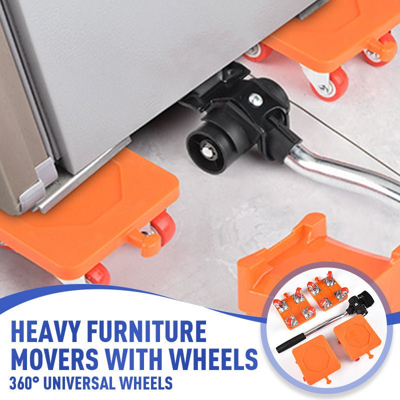 Hercules Furniture Mover | 360° Flexible Steering, Non - Slip Design - Hartwella