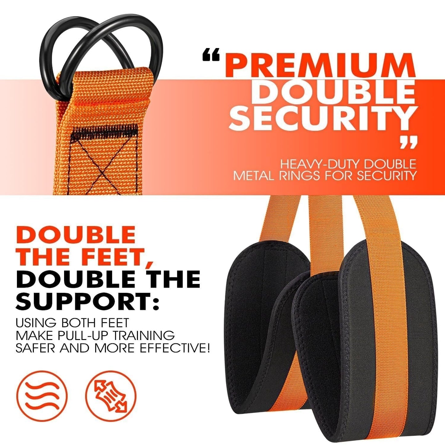 Hercules Pull Up Assist Band | Heavy - Duty, Dual - Foot Design for Assisted Pull Ups - Hartwella