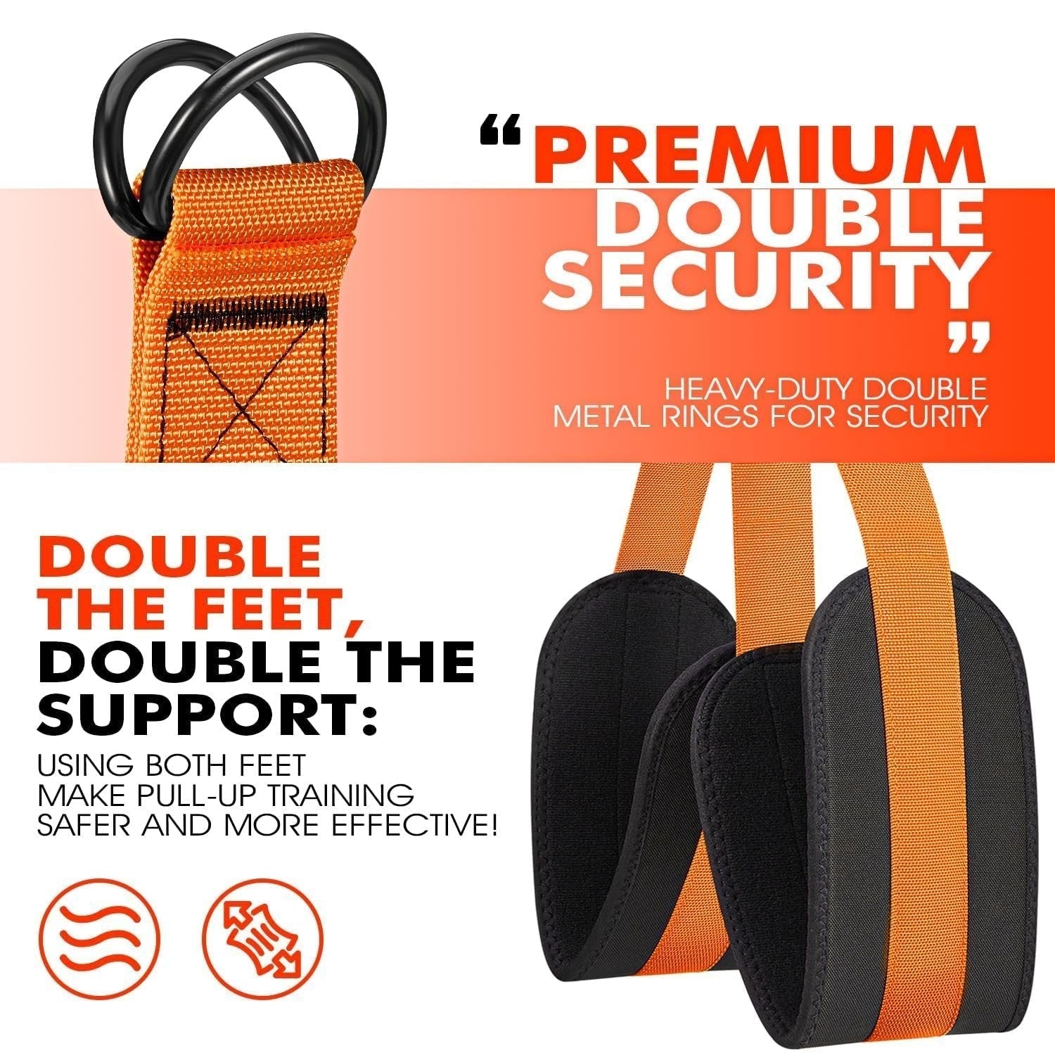 Hercules Pull Up Assist Band | Heavy - Duty, Dual - Foot Design for Assisted Pull Ups - Hartwella