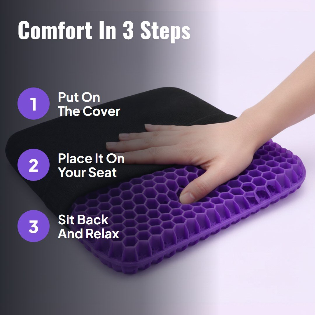 Hexaseat™ Honeycomb Gel Seat Cushion - Hartwella