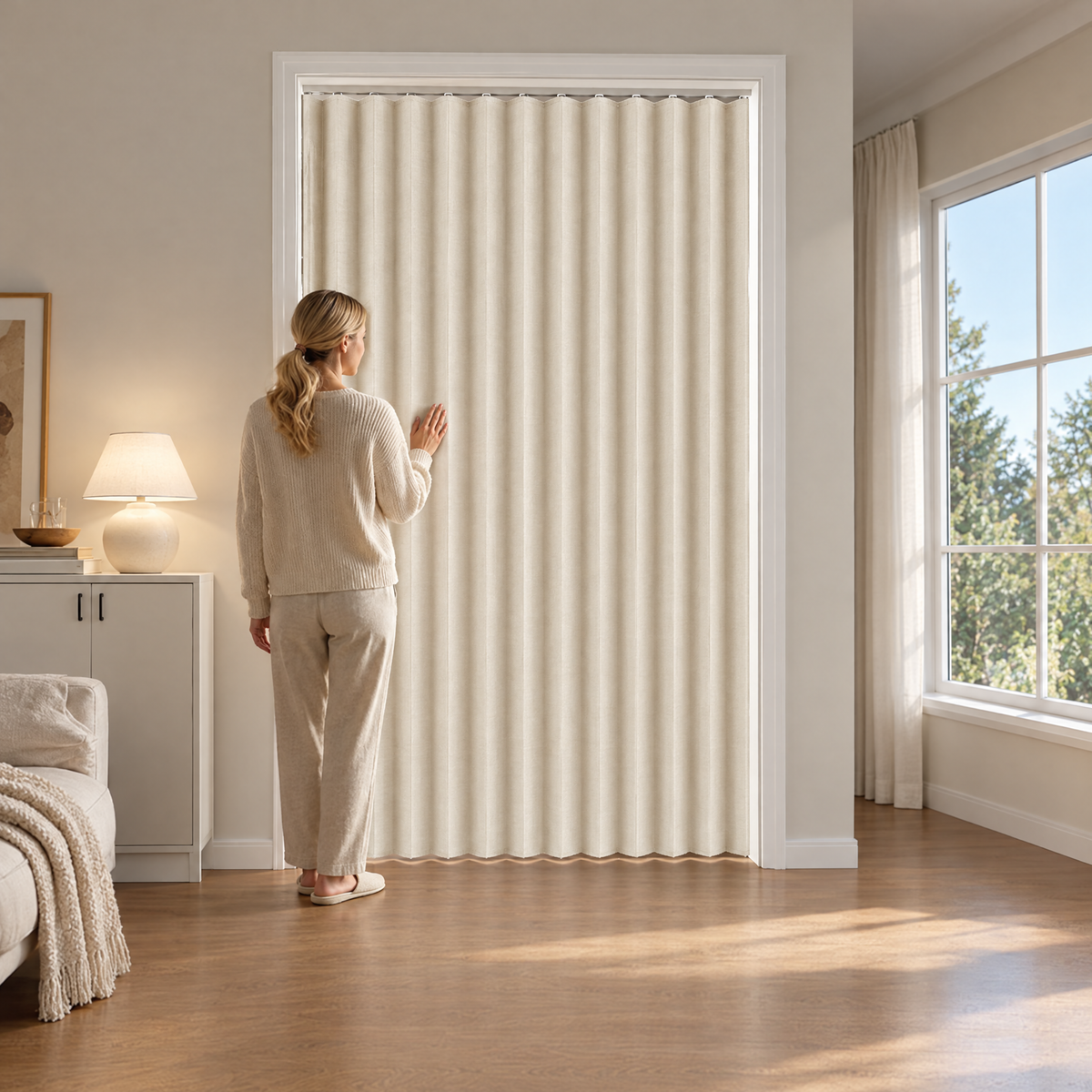 Fleora™ Folding Door Curtain
