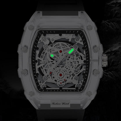 Holo Men's Watch | Translucent Dial, Luminous Function, Water - Resistant - Hartwella