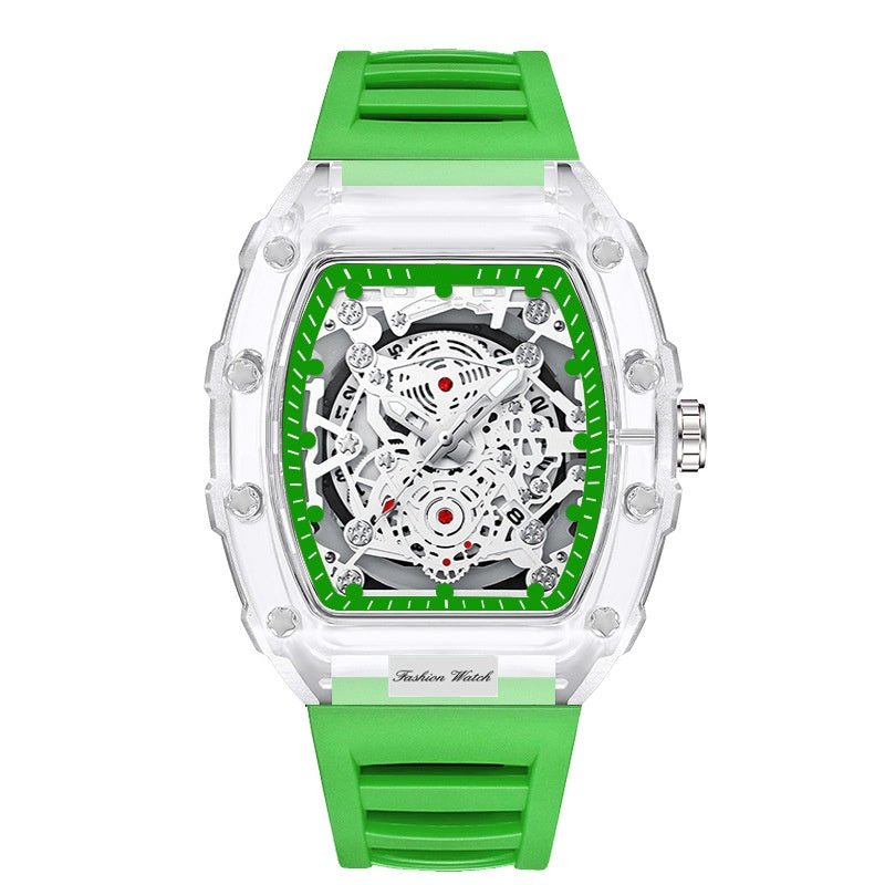Holo Men's Watch | Translucent Dial, Luminous Function, Water - Resistant - Hartwella