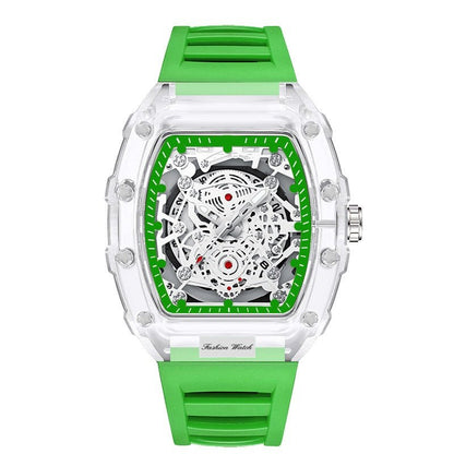 Holo Men's Watch | Translucent Dial, Luminous Function, Water - Resistant - Hartwella