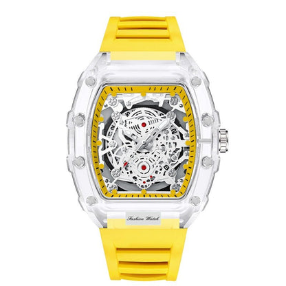Holo Men's Watch | Translucent Dial, Luminous Function, Water - Resistant - Hartwella