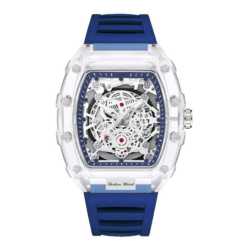Holo Men's Watch | Translucent Dial, Luminous Function, Water - Resistant - Hartwella