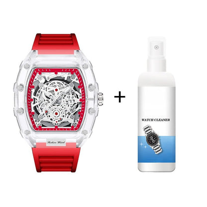 Holo Men's Watch | Translucent Dial, Luminous Function, Water - Resistant - Hartwella