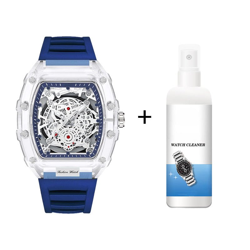 Holo Men's Watch | Translucent Dial, Luminous Function, Water - Resistant - Hartwella