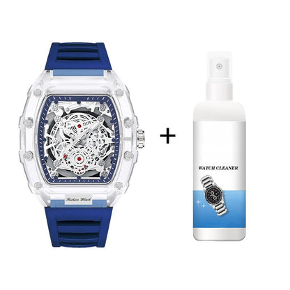 Holo Men's Watch | Translucent Dial, Luminous Function, Water - Resistant - Hartwella