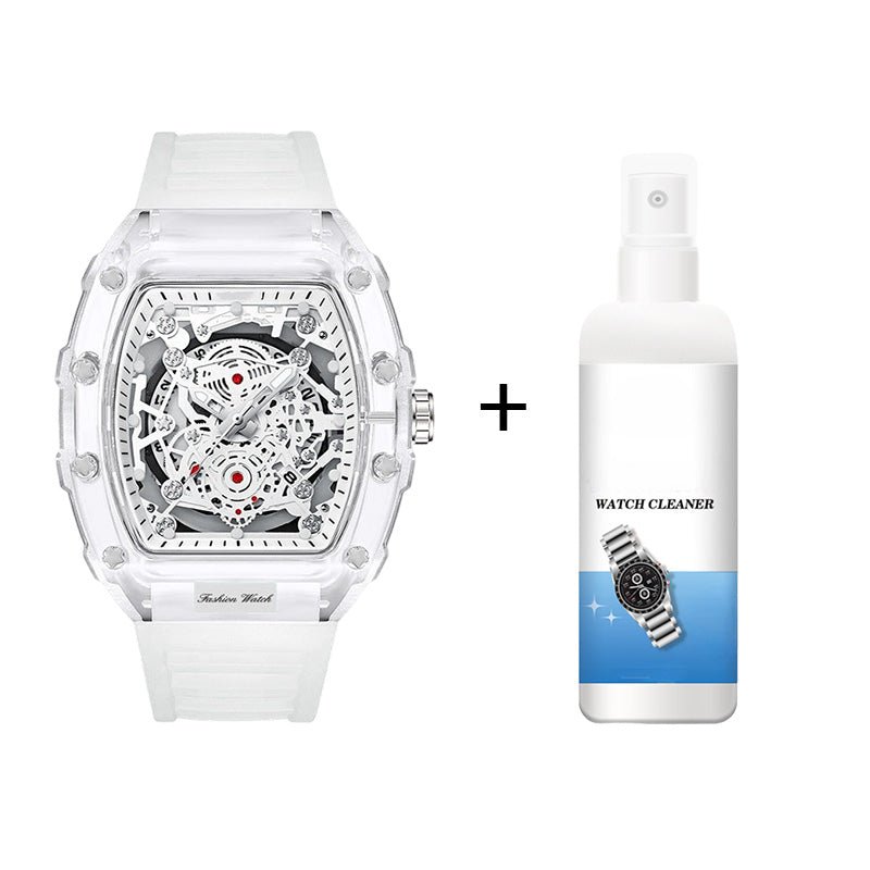 Holo Men's Watch | Translucent Dial, Luminous Function, Water - Resistant - Hartwella