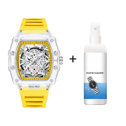 Holo Men's Watch | Translucent Dial, Luminous Function, Water - Resistant - Hartwella