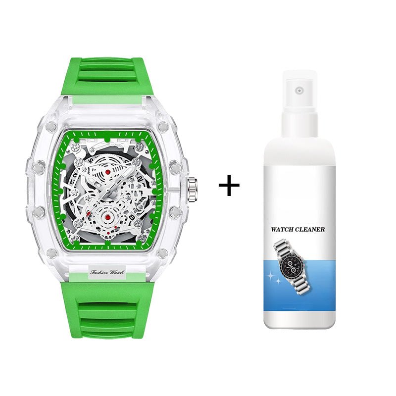 Holo Men's Watch | Translucent Dial, Luminous Function, Water - Resistant - Hartwella