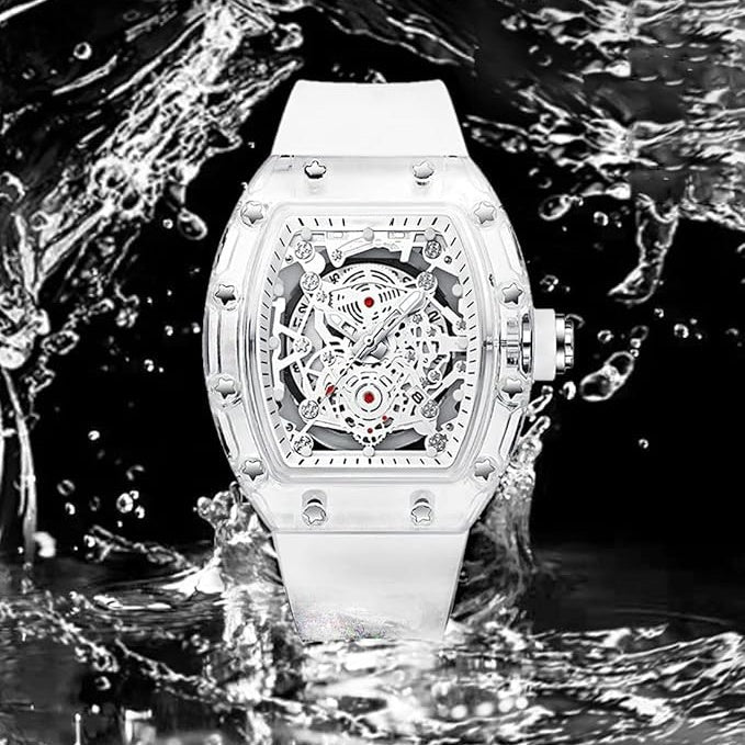 Holo Men's Watch | Translucent Dial, Luminous Function, Water - Resistant - Hartwella
