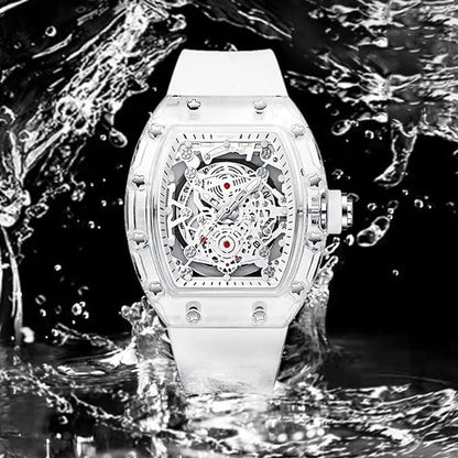 Holo Men's Watch | Translucent Dial, Luminous Function, Water - Resistant - Hartwella