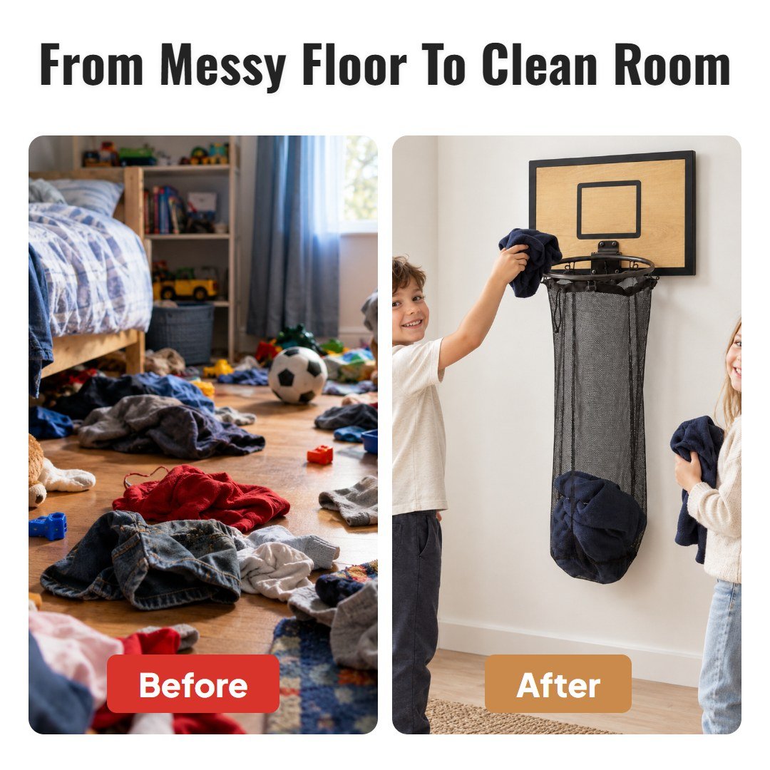 Hooply™ Basketball Laundry Hamper