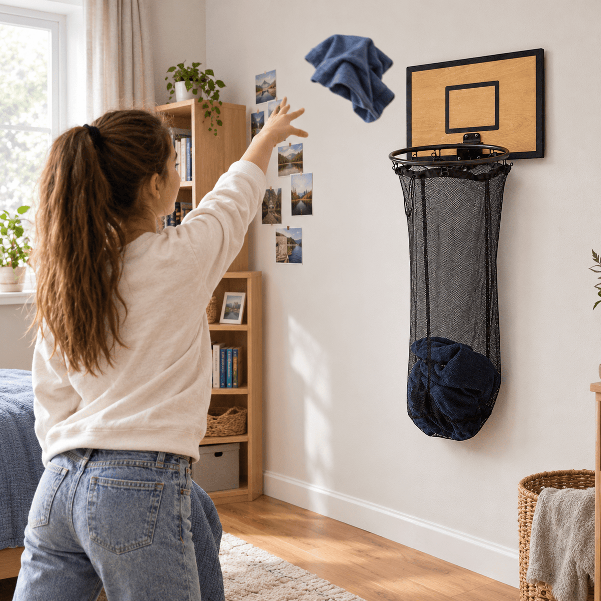 Hooply™ Basketball Laundry Hamper