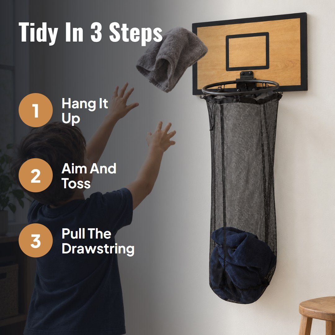 Hooply™ Basketball Laundry Hamper - Hartwella