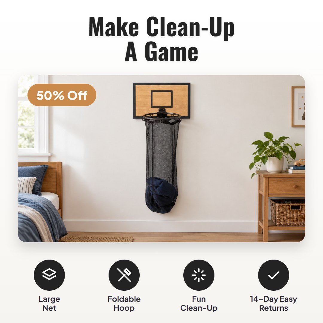 Hooply™ Basketball Laundry Hamper - Hartwella