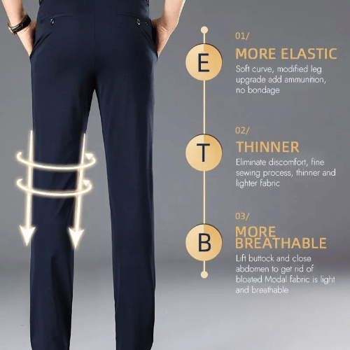 Horizon Stretch Pants | High Elasticity, Casual Fit - Hartwella