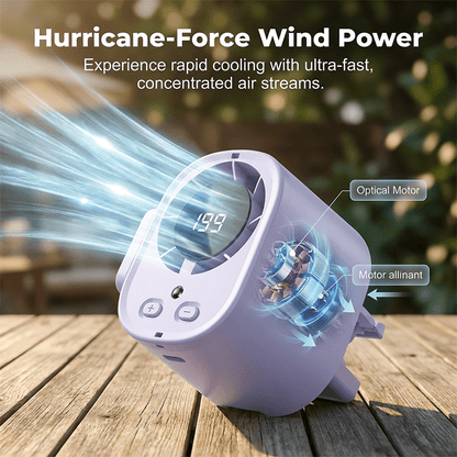 Hurricane Mini Fan | High - Speed Brushless Motor - Hartwella