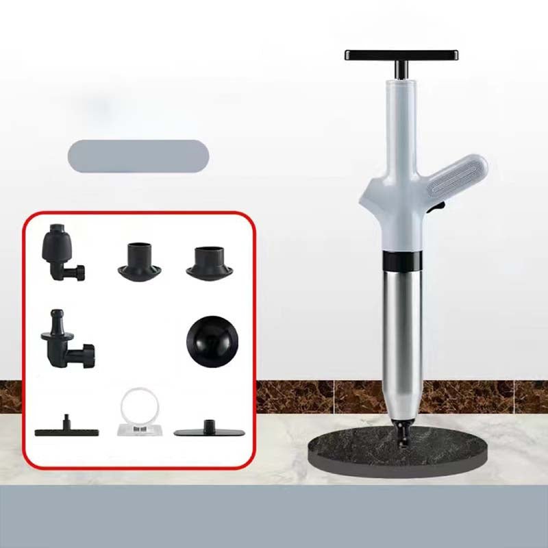 HydraForce Toilet Unclogger | High-Pressure, Flexible Heads, Stainless Steel - Hartwella