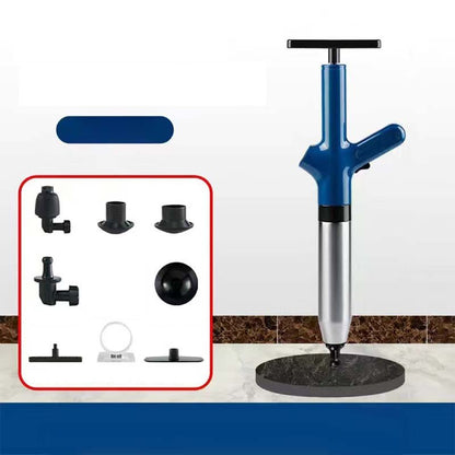 HydraForce Toilet Unclogger | High-Pressure, Flexible Heads, Stainless Steel - Hartwella