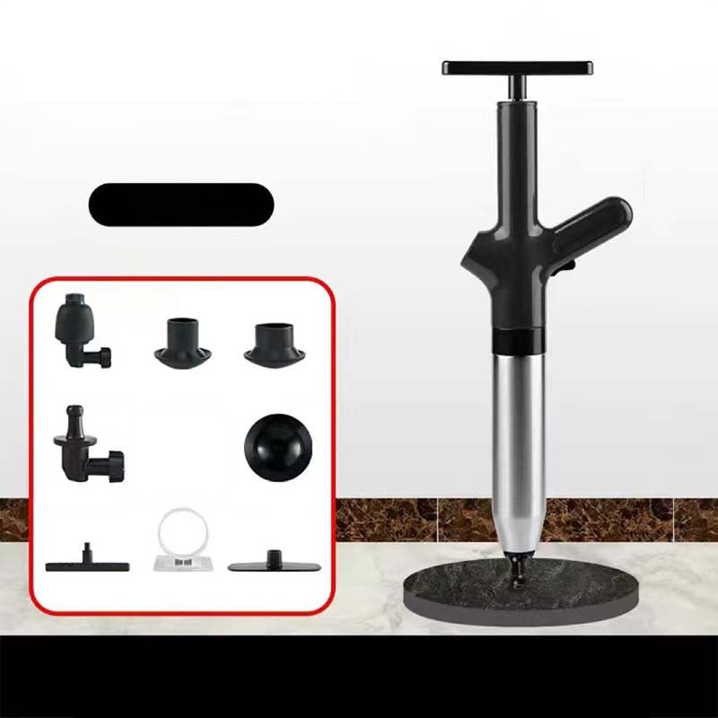 HydraForce Toilet Unclogger | High-Pressure, Flexible Heads, Stainless Steel - Hartwella