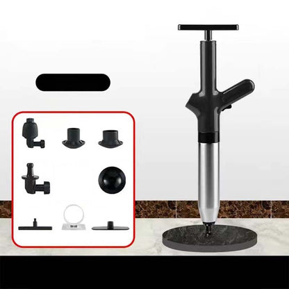 HydraForce Toilet Unclogger | High-Pressure, Flexible Heads, Stainless Steel - Hartwella