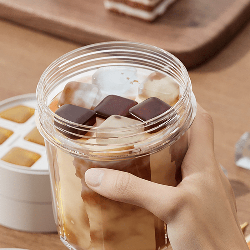 Iced Coffee Companion | All - in - One Travel Cup with Ice Tray - Hartwella