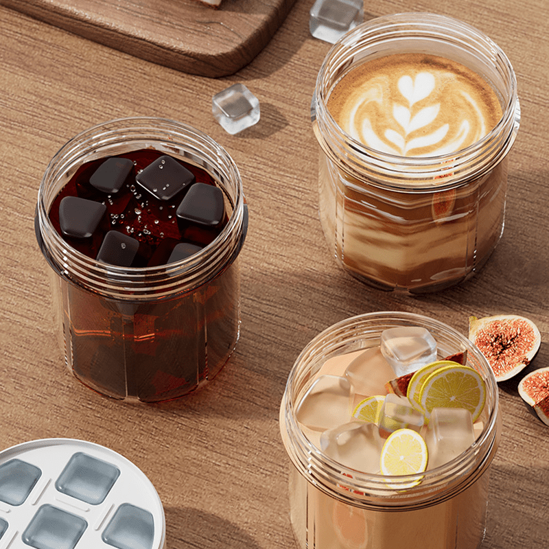 Iced Coffee Companion | All - in - One Travel Cup with Ice Tray - Hartwella
